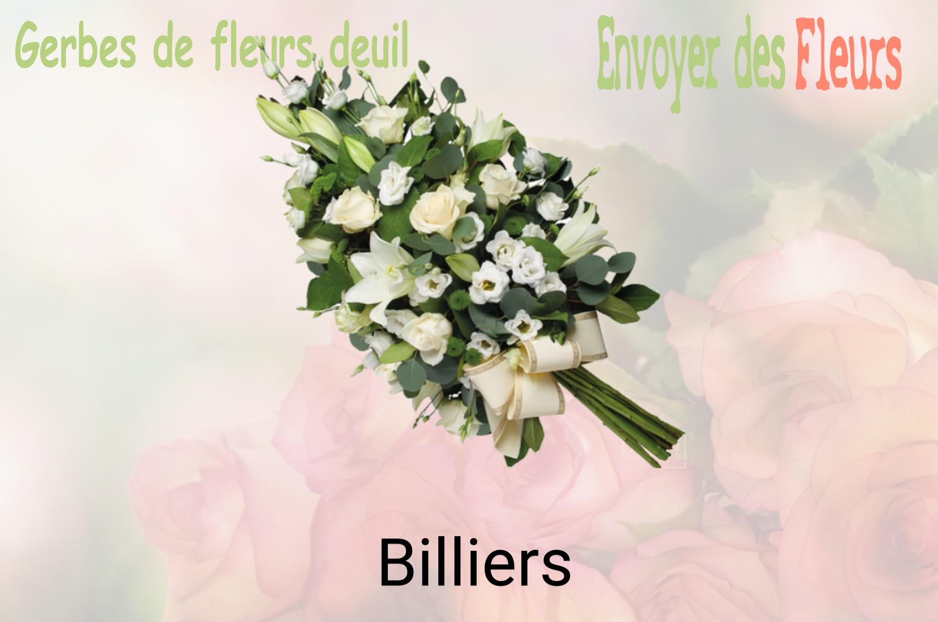 Gerbe de fleurs de deuil livrée à Billiers